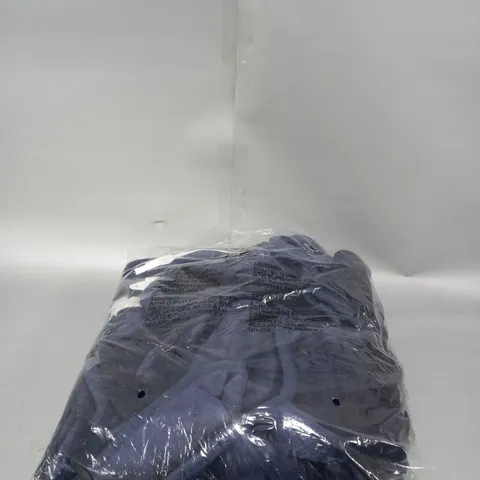 BOXED OUTLET COZEE HOME HEATED PLUSH WEARABLE BLANKET IN NAVY