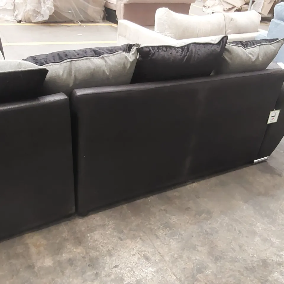 QUALITY DESIGNER HILTON RIGHT HAND DOUBLE ARM CORNER GROUP SOFA