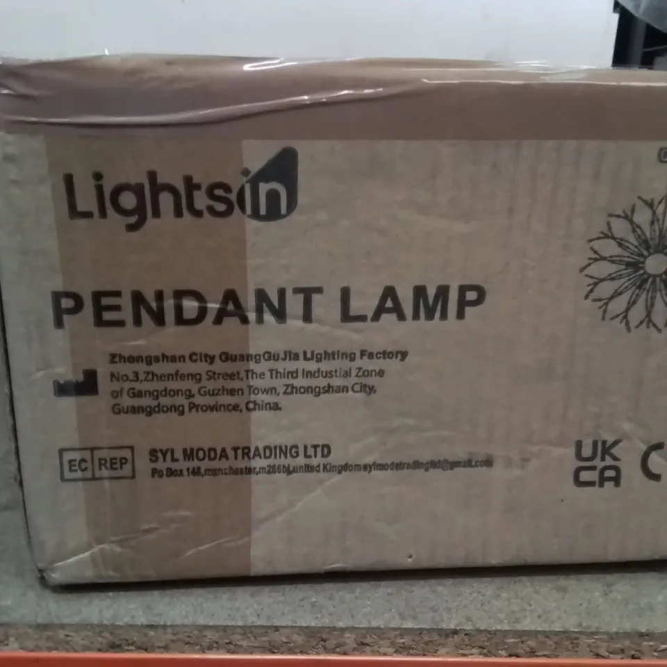 BOXED PENDANT LAMP CHROME