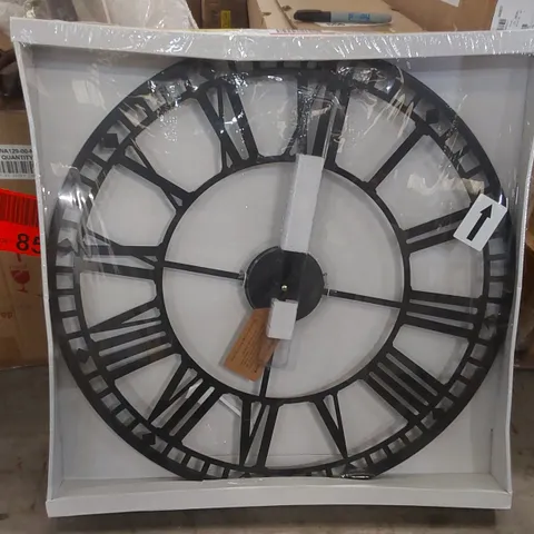 BOXED RUDDER BIG BAN STYLE IRON WALL CLOCK - 60 CM/23.6 IN