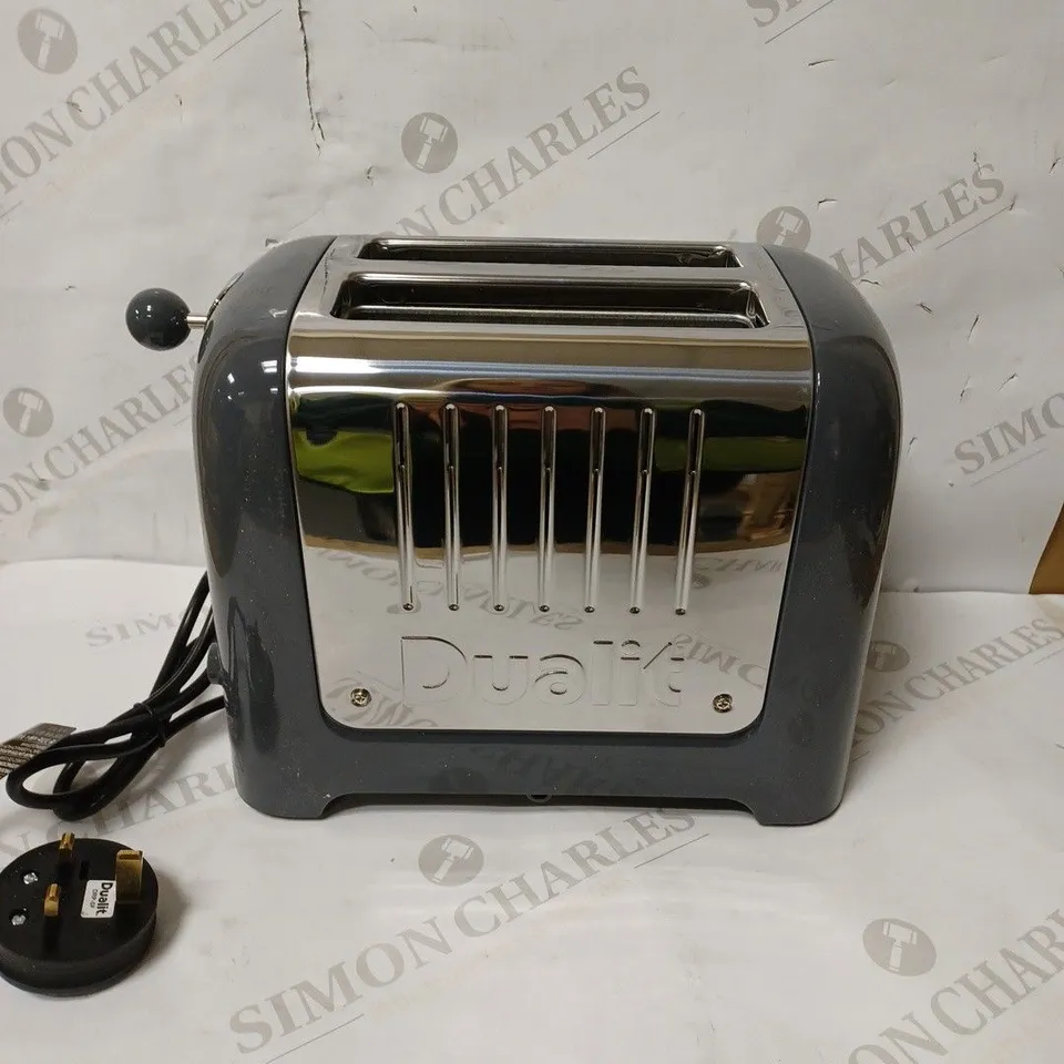 DUALIT 26204 2 SLOT TOASTER, 1100 W, GREY