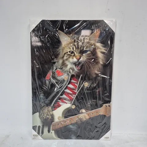 LOT OF 18 AS NEW SHUDEHILL ROCKER CAT THEMED WALL ARTS - 60X40CM