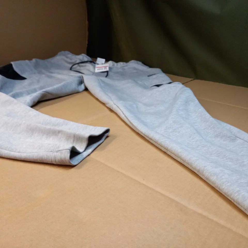 NIKE MENS GREY MARL/LOGO JOGGERS - LARGE