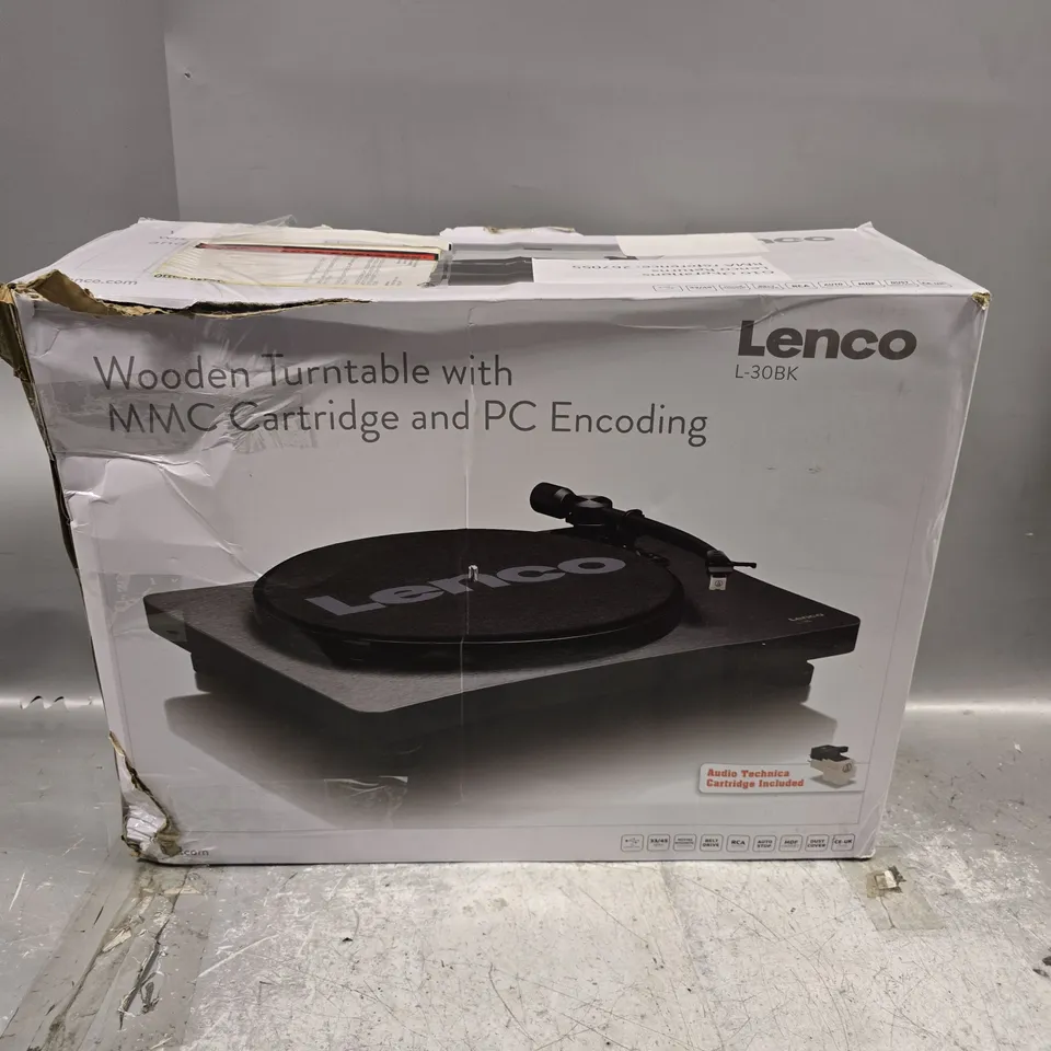 LENCO L-30BK WOODEN TURNTABLE