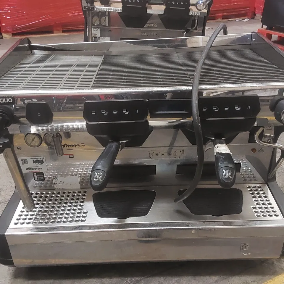 RANCILIO CLASSE 7 2 GROUP COMMERCIAL COFFEE MACHINE WITH ISTEAM
