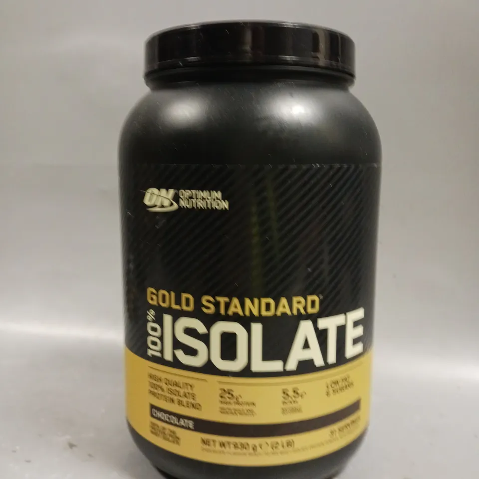 SEALED OPTIMUM NUTRITION GOLD STANDARD 100% ISOLATE - CHOCOLATE - 930G