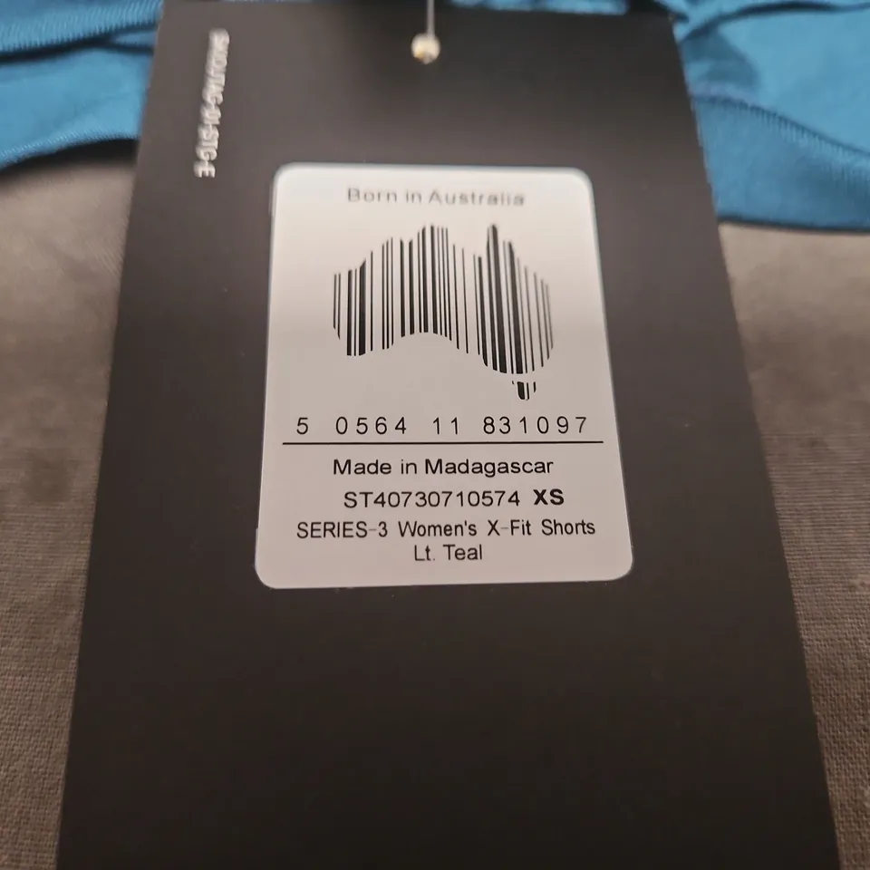 SKINS SERIES-3 WOMEN'S X-FIT SHORTS XS TEAL