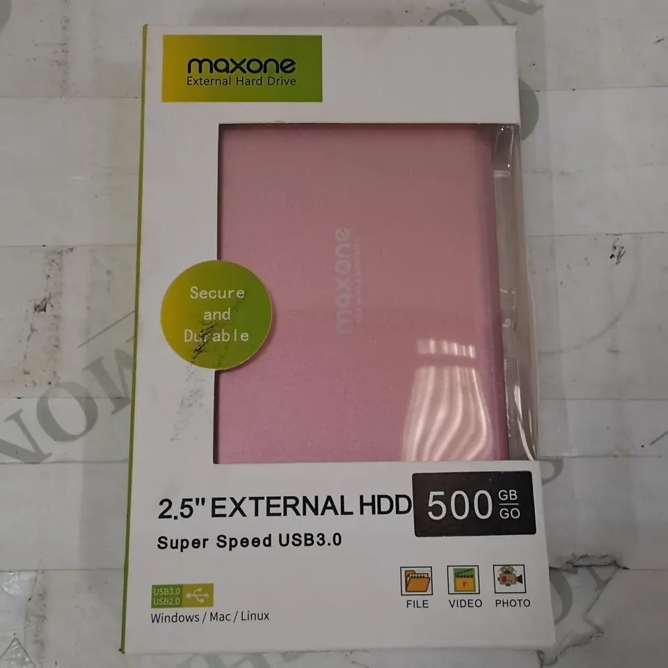 BOXED MAXONE 2.5" EXTERNAL 500GB HDD