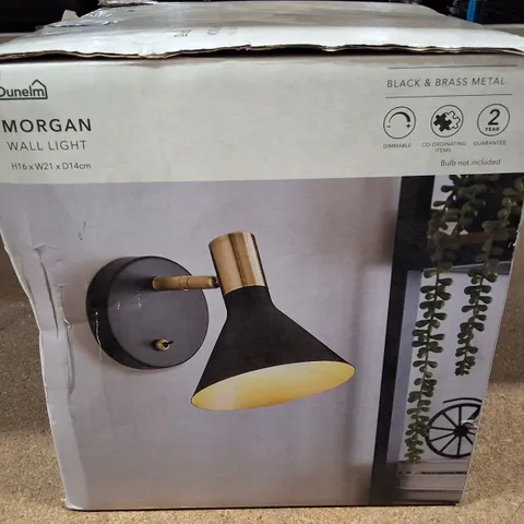 BOXED MORGAN INDUSTRIAL ADJUSTABLE WALL LIGHT