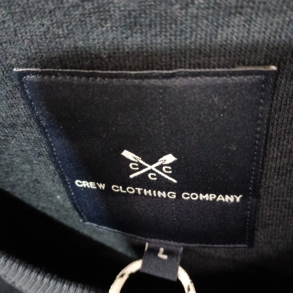 CREW CLOTHING COMPANY NAVY SWEATSHIRT – SIZE L