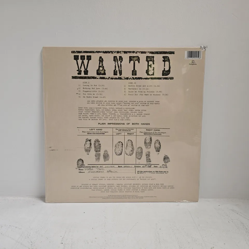 SEALED PETER TOSH WANTED DEAD & ALIVE VINYL