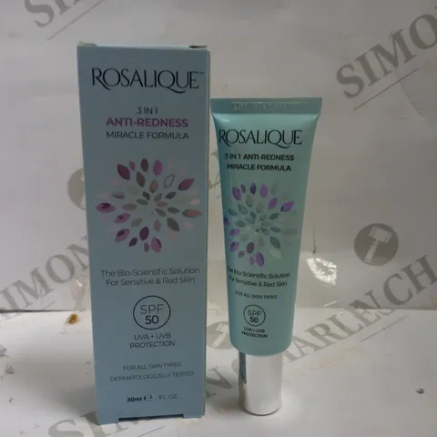ROSALIQUE 3-IN-1 ANTI-REDNESS MIRACLE FORMULA WITH SPF50 - 30ML
