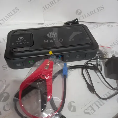 HALO BOLT ULTIMATE POWER BANK W/JUMP STARTER AIR COMPRESSOR & AC OUTLET