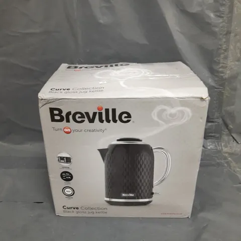 BREVILLE CURVE BLACK  GLASS JUG KETTLE 