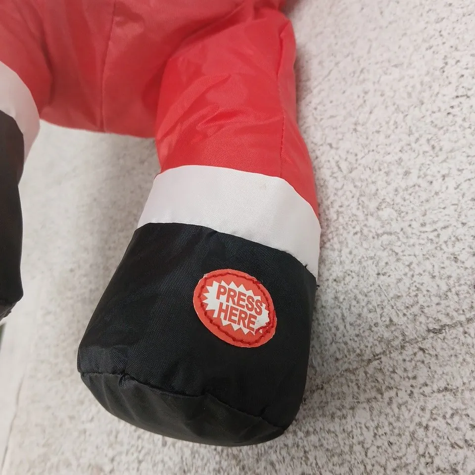 SANTA CLAUS PLUSH TOY WITH INTERACTIVE FEATURE (PRESS HERE) – RED SUIT