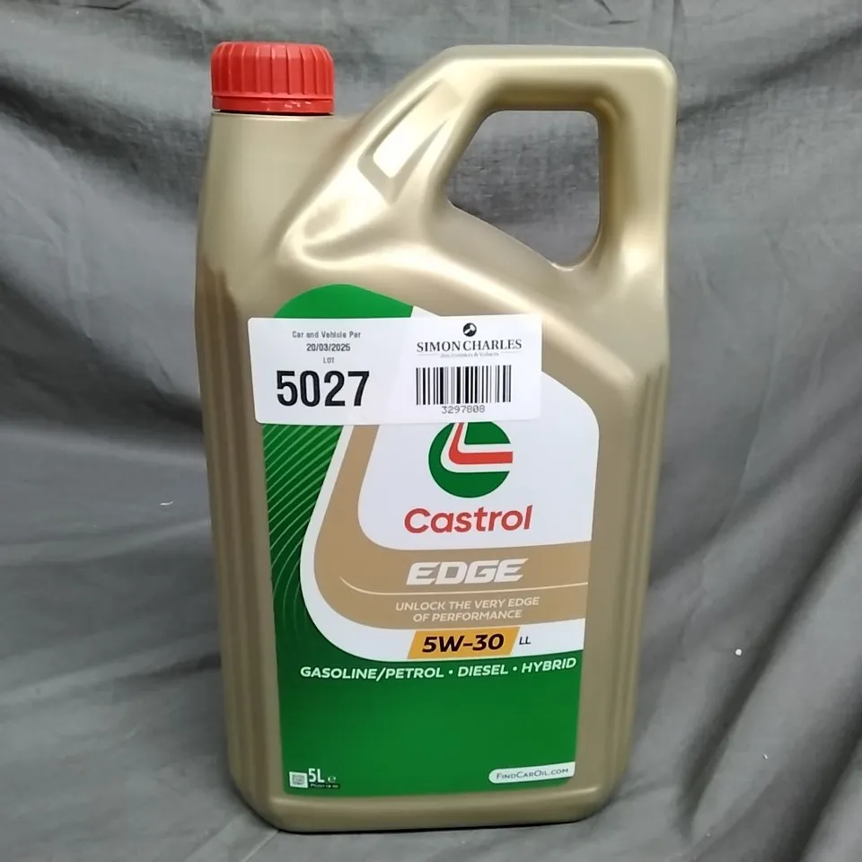 CASTROL EDGE 5W-30 LL 5L - COLLECTION ONLY 