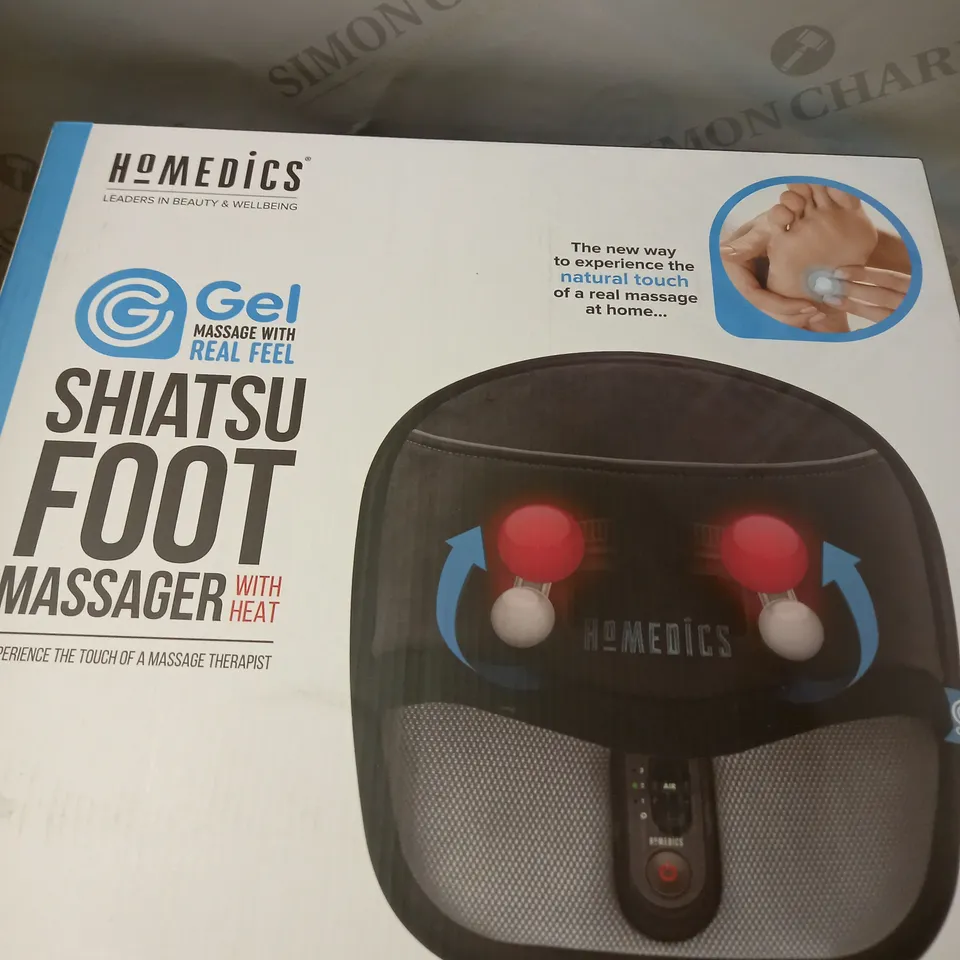 HOMEDICS SHIATSU FOOT MASSAGER WITH HEAT 