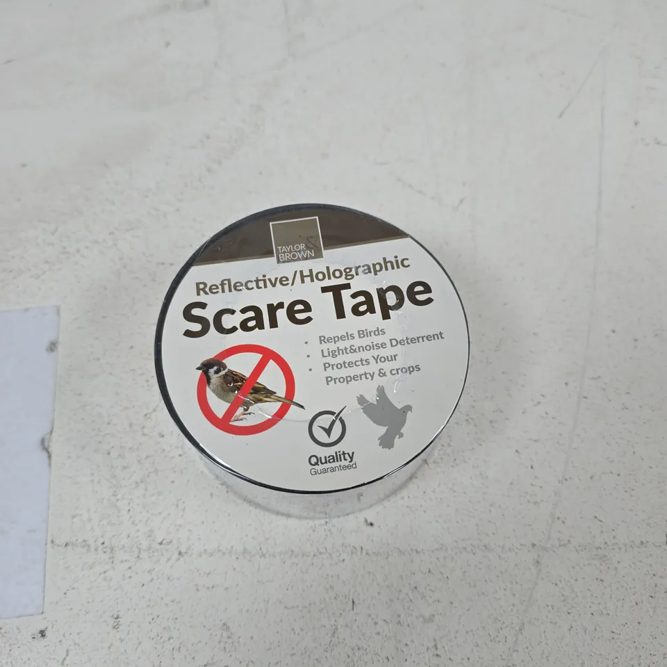 TOTE OF APPROXIMATELY 12 ASSORTED ITEMS TO INCLUDE: ANIMAL SCARE TAPE