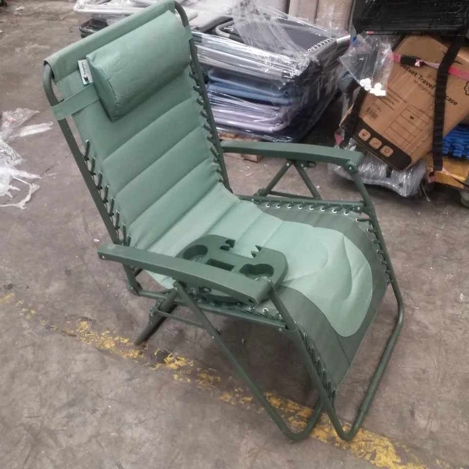 BOXED PREMIUM HEAVY-DUTY ZERO GRAVITY CHAIR - GREEN