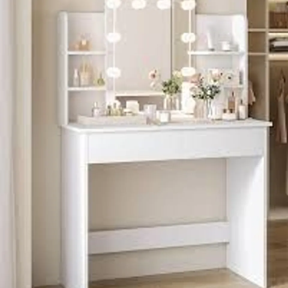 BOXED WOLTU DRESSING TABLE - WHITE (1 BOX)