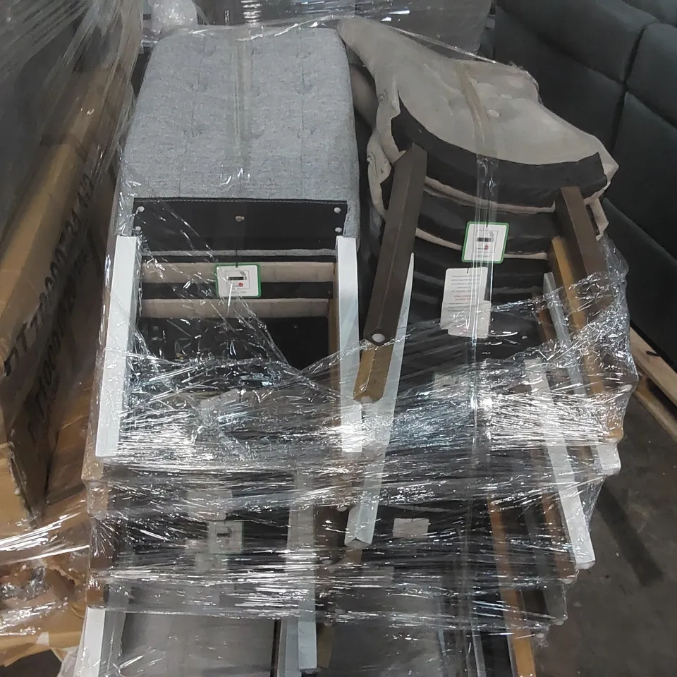 PALLET CONTAINING A LARGE QUANTITY OF DESIGNER CHAIR BACKS