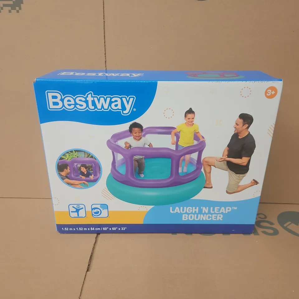 BOXED BESTWAY LAUGH 'N LEAP BOUNCER