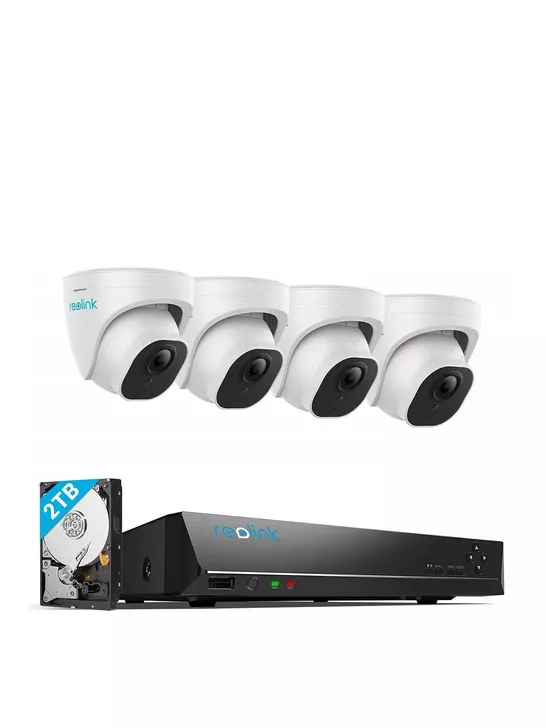 Lot 3690: REALINK 4K+ UHD NVR POE AI DOME CAMERA SET - COLLECTION ONLY ...