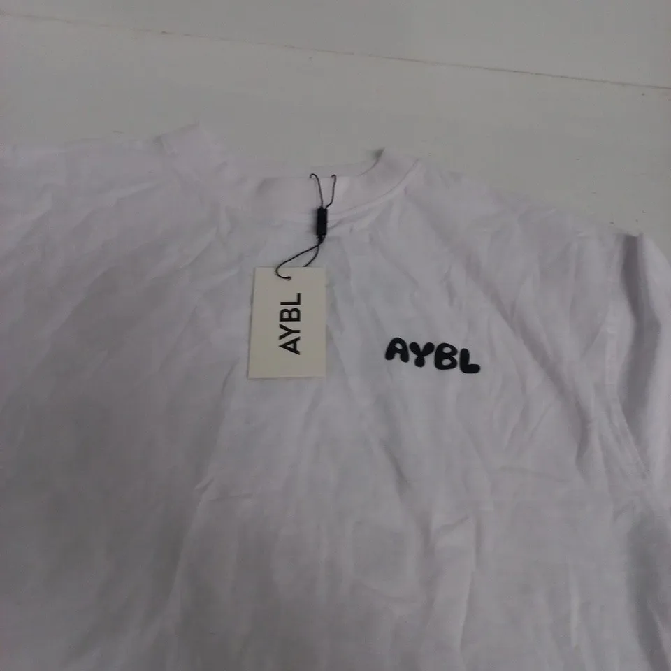 AYBL MIND OVER MATTER V2 OVERSIZED T-SHIRT – WHITE, UK S
