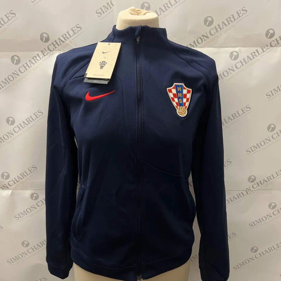 NIKE CROATIA NATIONAL TEAM ZIP THROUGH FLEECE IN NAVY SIZE YOUTH XL