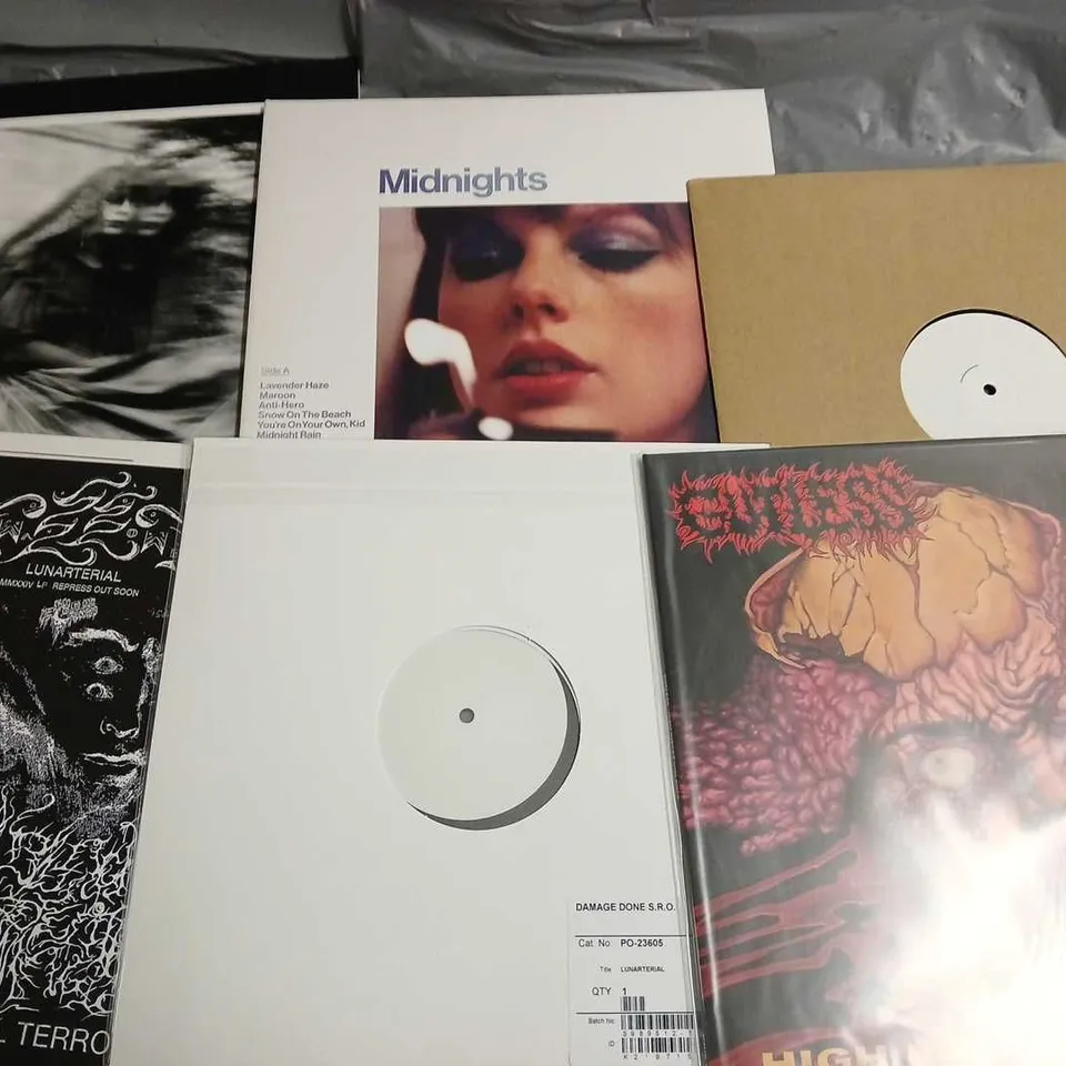 LOT OF 12 ASSORTED VINYL TO INCLUDE GUTLESS, BROWN HORSE RESEVOIR AND DOSE OF AURAL TERROR