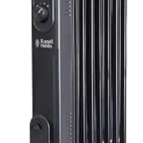 BOXED RUSSELL HOBBS RHOFR7004A 1.5KW 7-FIN OIL FILLED RADIATOR IN MATT ANTHRACITE