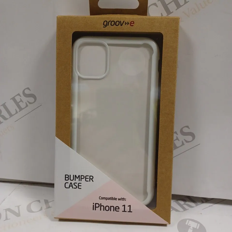 LOT OF APPROXIMATELY 100 GROOVE IPHONE 11 BUMPER CASES