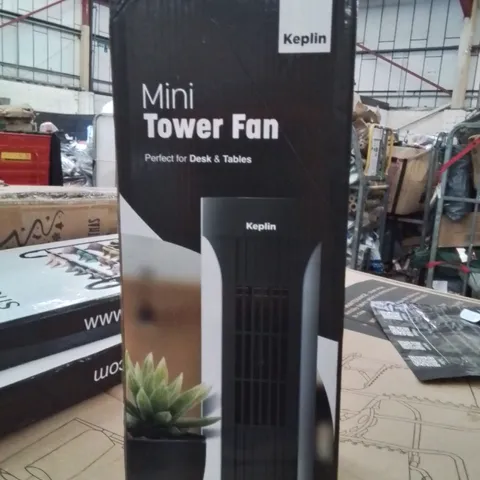 BOXED KEPLIN MINI TOWER FAN -WHITE-