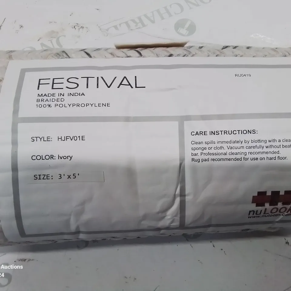 BRAND NEW NULOOM 3'X5' IVORY RUG
