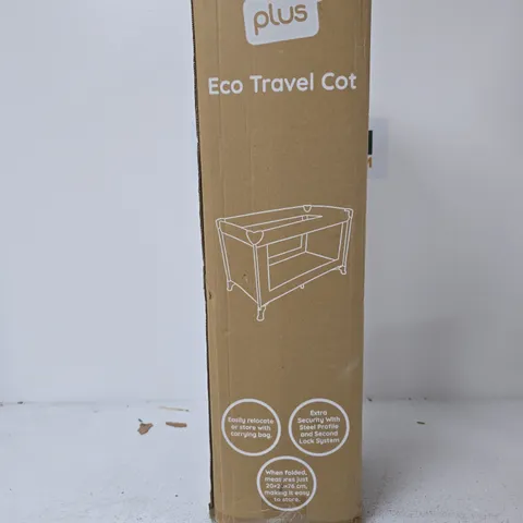 EBEBEK BABY PLUS ECO TRAVEL COT – BOXED, GREY OR KHAKI COLOUR OPTIONS