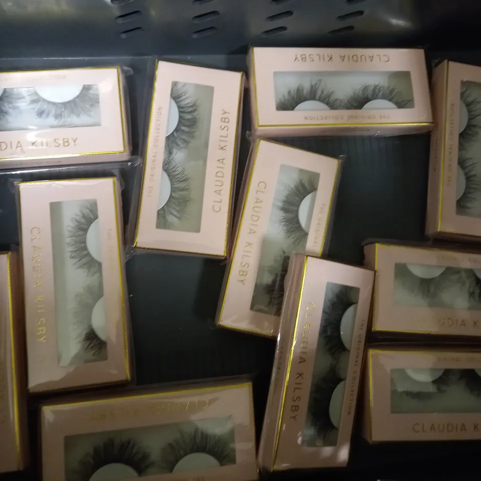 LOT OF APPROX 25 PAIRS OF ASSORTED CLAUDIA KILSBY FALSE LASH STRIPS 