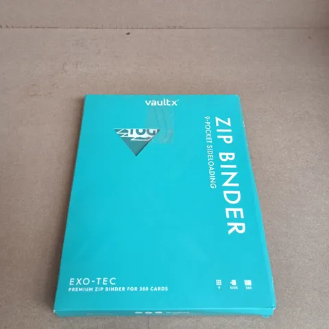 VAULTX ZIP BINDER 9-POCKET SIDE-LOADING BINDER