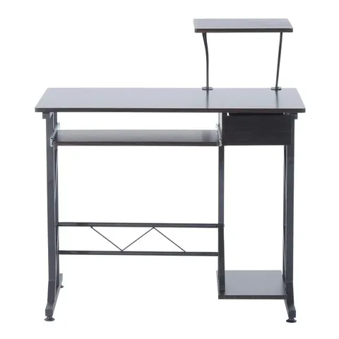 BOXED COMPUTER DESK DARK OAK