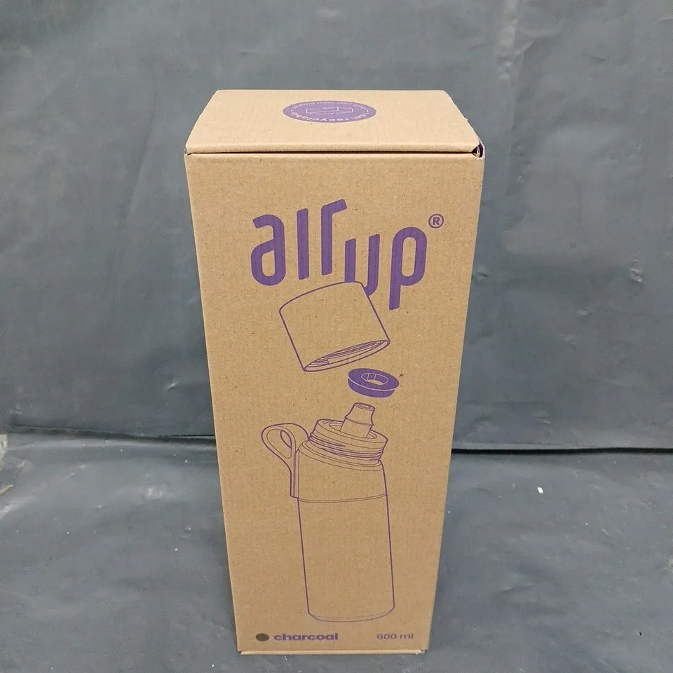 BOXED SEALED AIRUP DRINKS BOTTLE IN CHARCOAL - 600ML