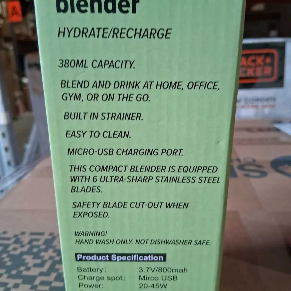 TWENTY BRAND NEW BOXED ROHS SQUEEZED JUICE CUP PORTABLE BLENDERS