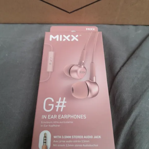 BRAND NEW BOXED AND SEALED 10X MIXX G# IN EAR EARPHONES