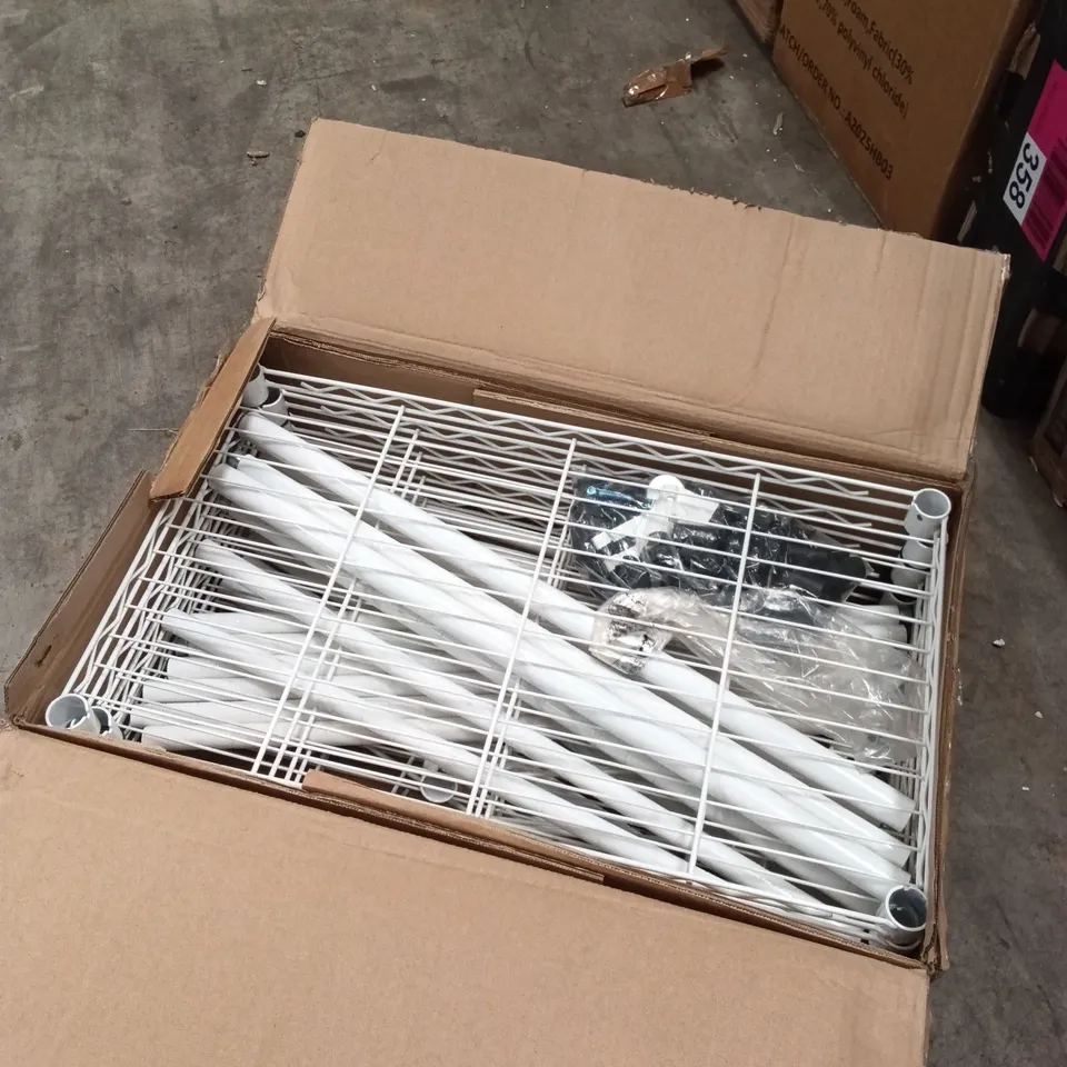 BOXED HOMDOX SHELVING UNIT - WHITE (1 BOX)