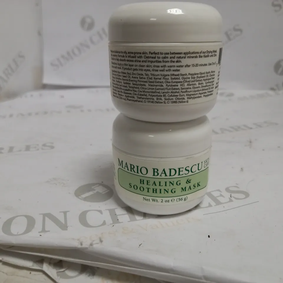 LOT OF TWO MARIO BADESCU HEALING AND SOOTHING MASKS