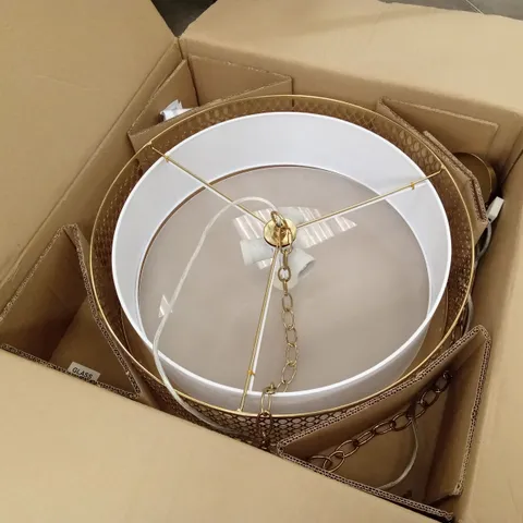 BOXED 3-LIGHT CEILING LIGHT