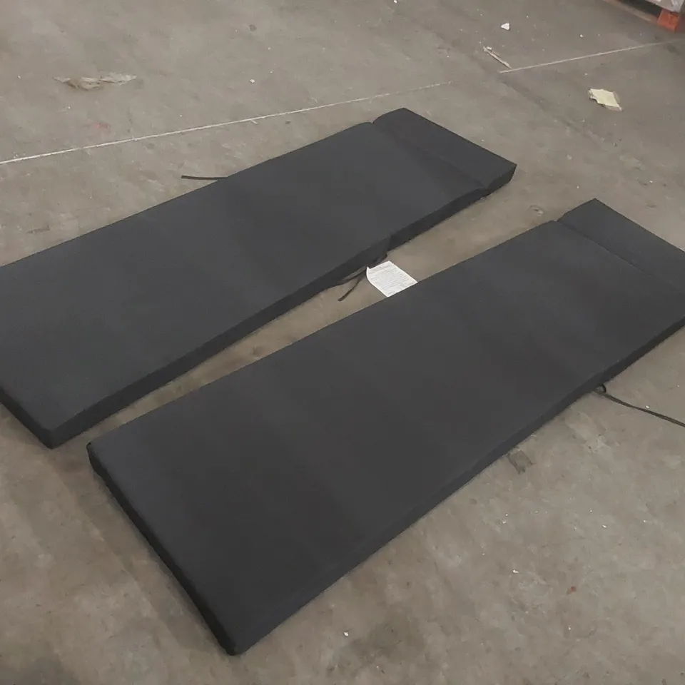 PAIR OF OUTSUNNY SUN LOUNGER CUSHIONS