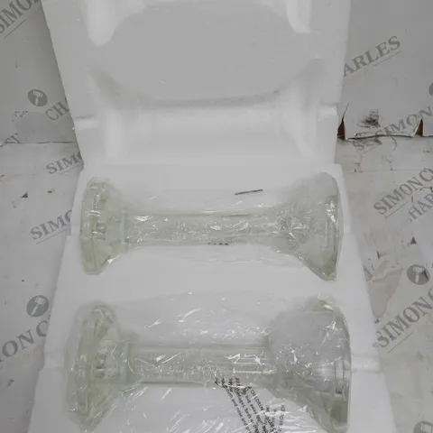 JULIEN MCDONALD SET OF 2 PRE-LIT CANDLE HOLDERS