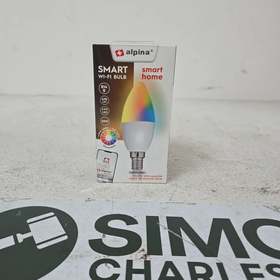 Alpina Smart Wi‑Fi Bulb – E14, 470 lm, Dimmable