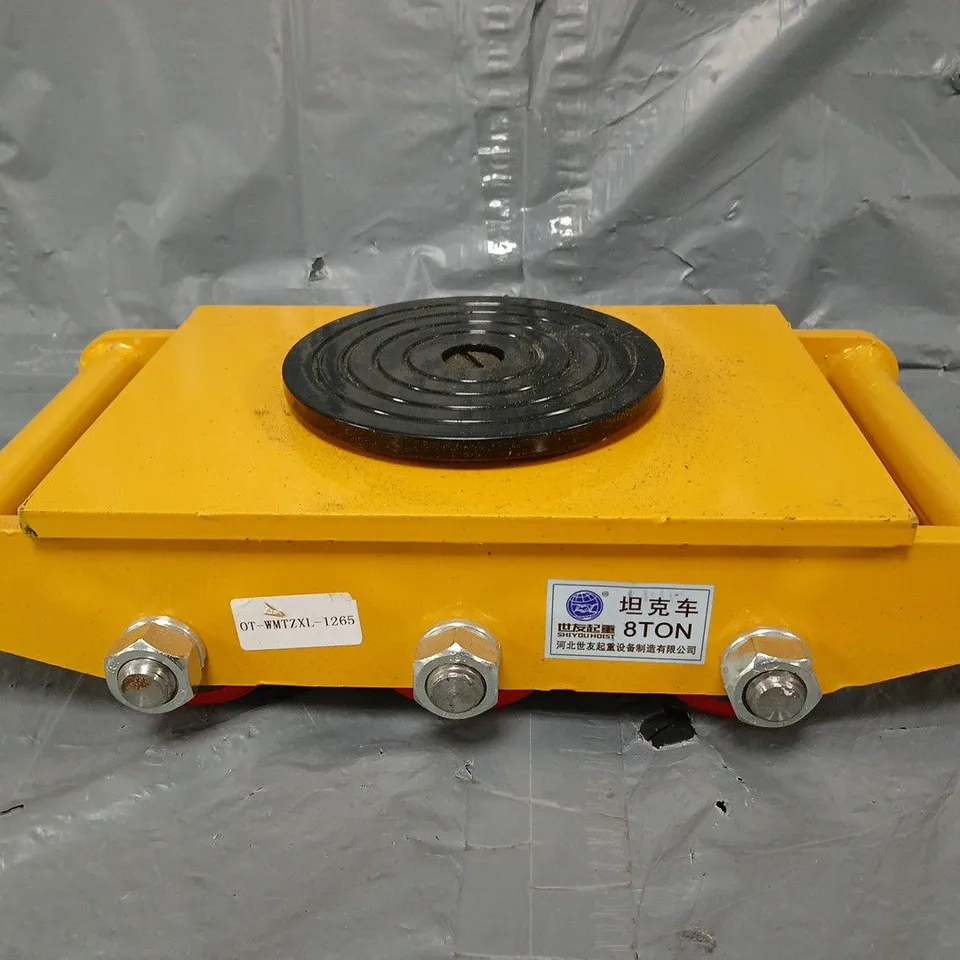 8TON HEAVY DUTY MACHINERY SKATE DOLLY IN YELLOW - COLLECTION ONLY