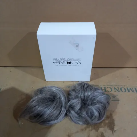 EASILOCKS SET OF 2 SCRUNCHIES LIGHT GREY
