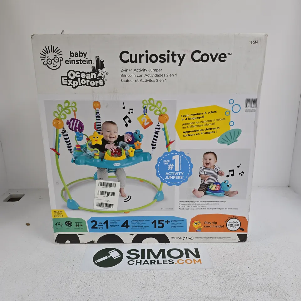 BOXED BABY EINSTEIN CURIOSITY COVE ACTIVITY JUMPER